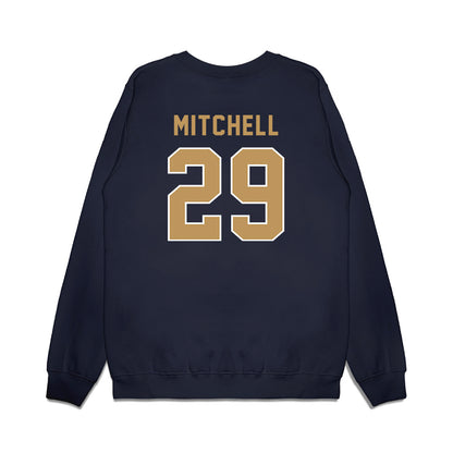 Georgia Tech - NCAA Football : Jon Mitchell - Vintage Helmet Premium Crewneck Sweatshirt-1