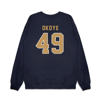 Georgia Tech - NCAA Football : Chuma Okoye - Vintage Helmet Premium Crewneck Sweatshirt-1