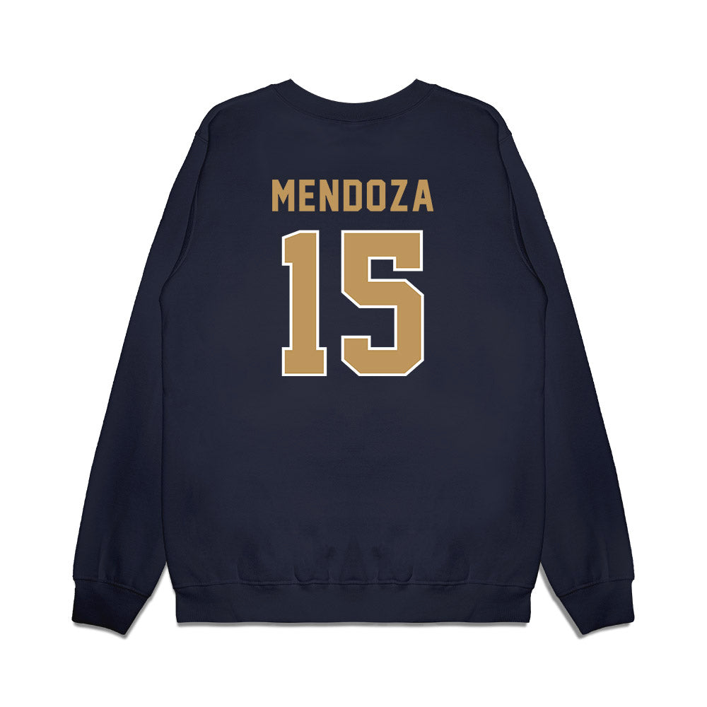 Georgia Tech - NCAA Football : Alberto Mendoza - Vintage Helmet Premium Crewneck Sweatshirt-1