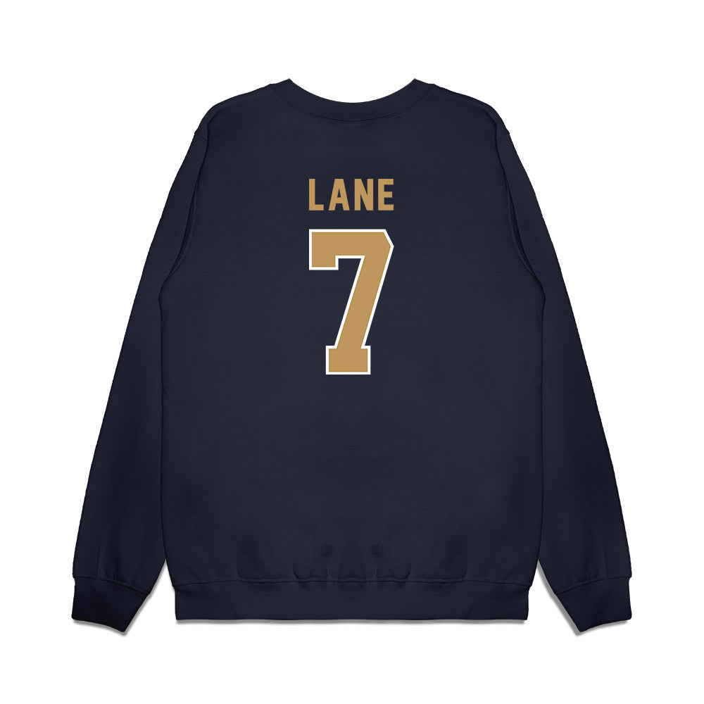 Georgia Tech - NCAA Football : Chase Lane - Vintage Helmet Premium Crewneck Sweatshirt-1