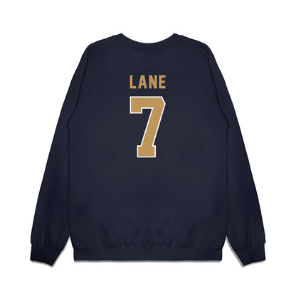 Georgia Tech - NCAA Football : Chase Lane - Vintage Helmet Premium Crewneck Sweatshirt-1