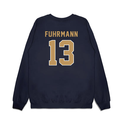 Georgia Tech - NCAA Football : Isaiah Fuhrmann - Vintage Helmet Premium Crewneck Sweatshirt-1