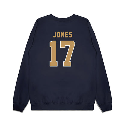 Georgia Tech - NCAA Football : Kealan Jones - Vintage Helmet Premium Crewneck Sweatshirt-1