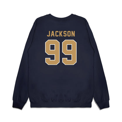 Georgia Tech - NCAA Football : Vincent Jackson - Vintage Helmet Premium Crewneck Sweatshirt-1