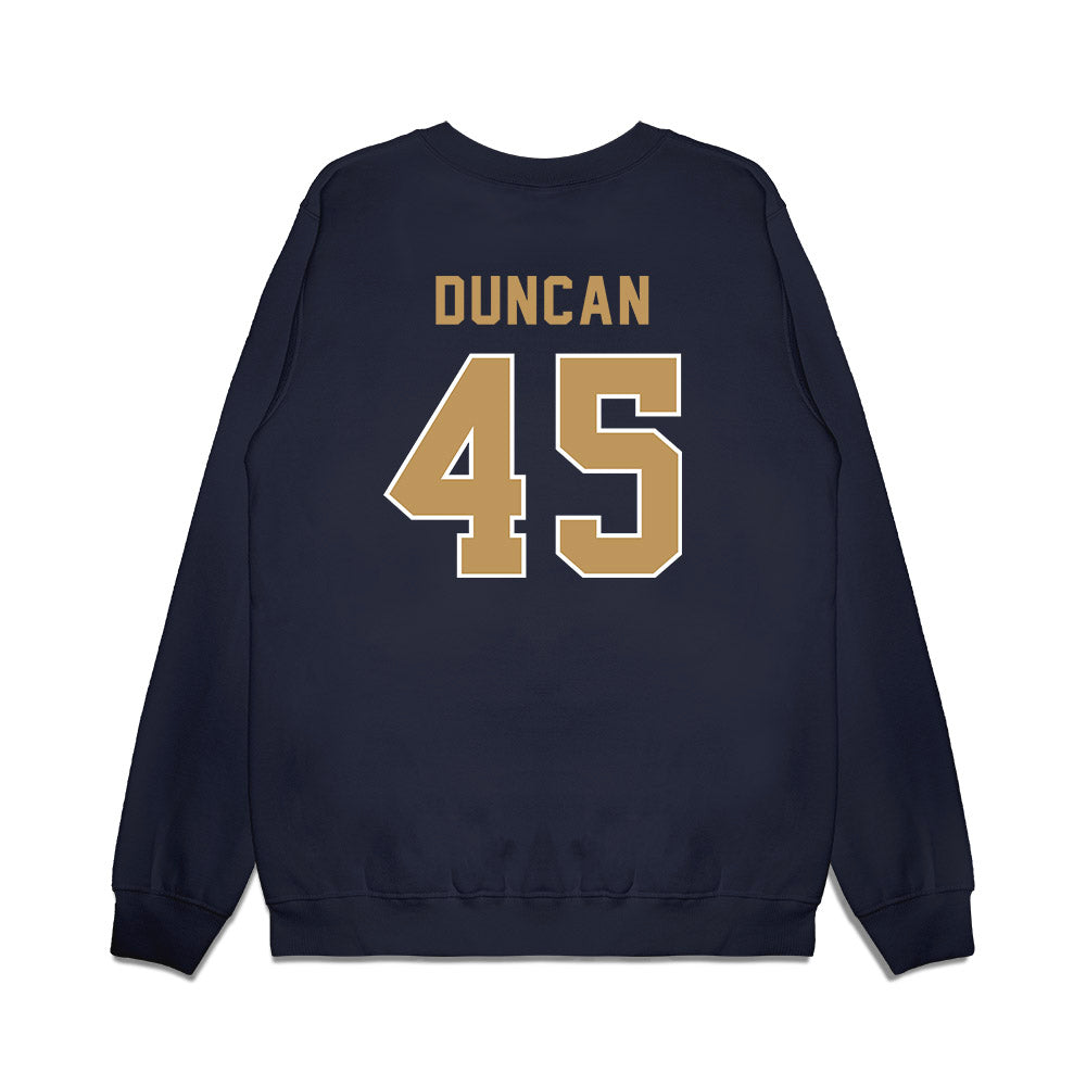 Georgia Tech - NCAA Football : Bayler Duncan - Vintage Helmet Premium Crewneck Sweatshirt-1