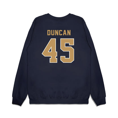 Georgia Tech - NCAA Football : Bayler Duncan - Vintage Helmet Premium Crewneck Sweatshirt-1