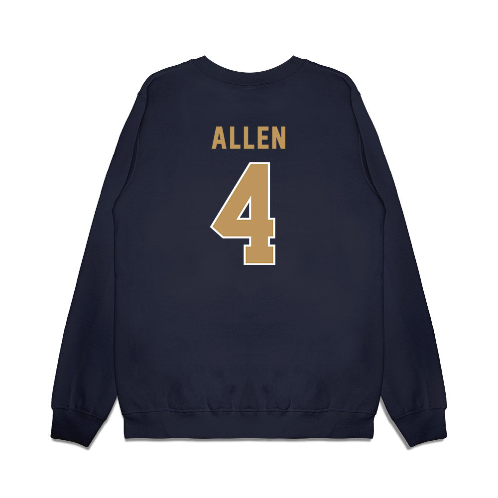 Georgia Tech - NCAA Football : Jordan Allen - Vintage Helmet Premium Crewneck Sweatshirt-1
