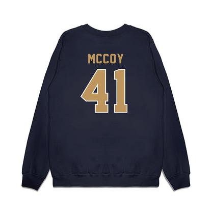 Georgia Tech - NCAA Football : Taje McCoy - Vintage Helmet Premium Crewneck Sweatshirt-1