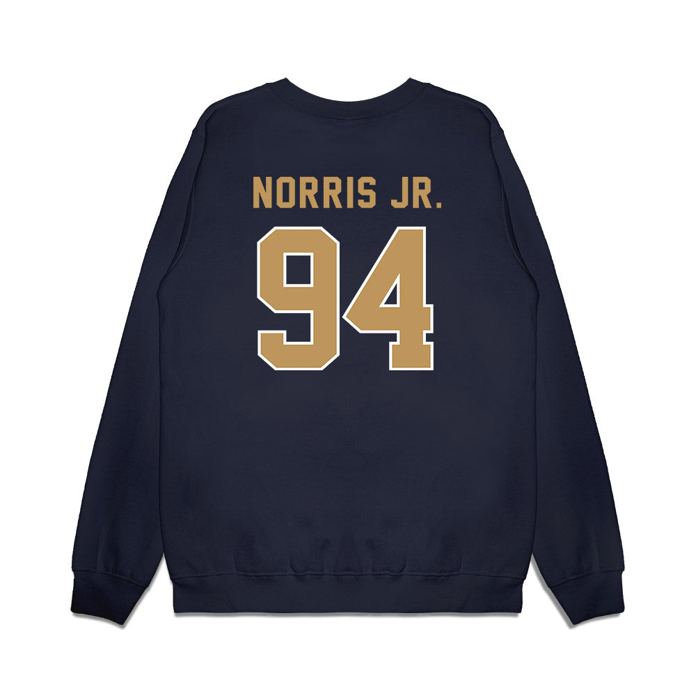 Georgia Tech - NCAA Football : Derry Norris Jr. - Vintage Helmet Premium Crewneck Sweatshirt-1