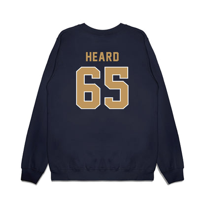Georgia Tech - NCAA Football : Courtney Heard - Vintage Helmet Premium Crewneck Sweatshirt-1