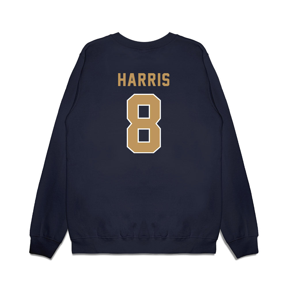 Georgia Tech - NCAA Football : Gavin Harris - Vintage Helmet Premium Crewneck Sweatshirt-1