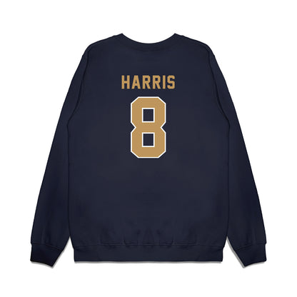 Georgia Tech - NCAA Football : Gavin Harris - Vintage Helmet Premium Crewneck Sweatshirt-1