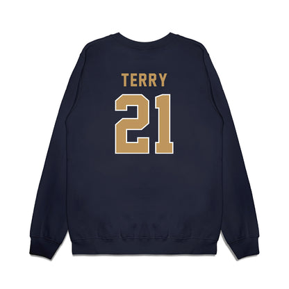 Georgia Tech - NCAA Football : Jaedyn Terry - Vintage Helmet Premium Crewneck Sweatshirt-1