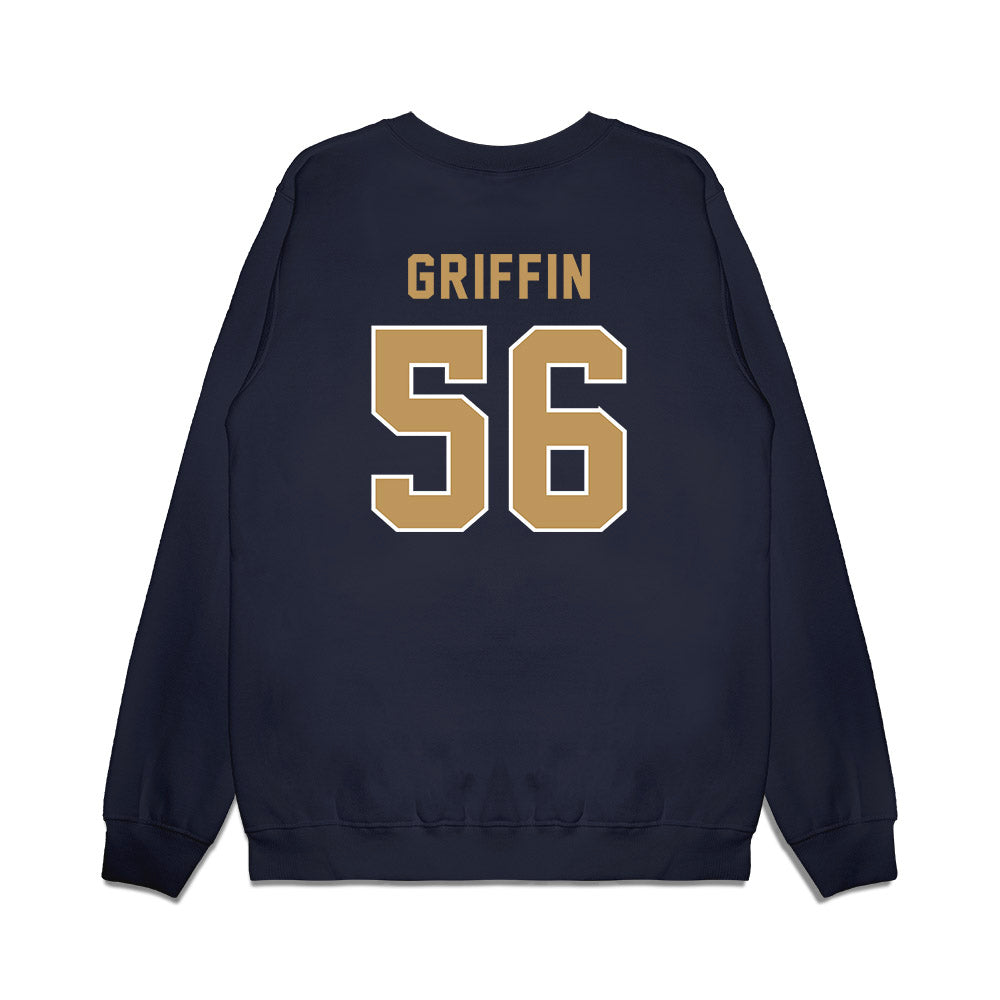 Georgia Tech - NCAA Football : Tim Griffin - Vintage Helmet Premium Crewneck Sweatshirt-1