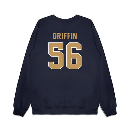 Georgia Tech - NCAA Football : Tim Griffin - Vintage Helmet Premium Crewneck Sweatshirt-1