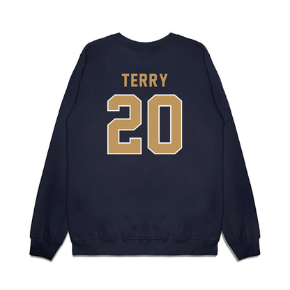 Georgia Tech - NCAA Football : Jaedyn Terry - Vintage Helmet Premium Crewneck Sweatshirt-1