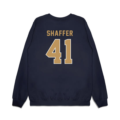 Georgia Tech - NCAA Football : Landon Shaffer - Vintage Helmet Premium Crewneck Sweatshirt-1
