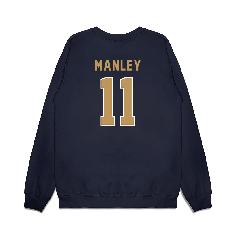 Georgia Tech - NCAA Football : Brayden Manley - Vintage Helmet Premium Crewneck Sweatshirt-1