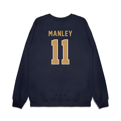 Georgia Tech - NCAA Football : Brayden Manley - Vintage Helmet Premium Crewneck Sweatshirt-1