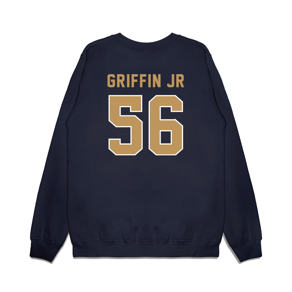 Georgia Tech - NCAA Football : Tim Griffin Jr - Vintage Helmet Premium Crewneck Sweatshirt-1