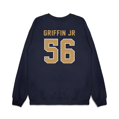 Georgia Tech - NCAA Football : Tim Griffin Jr - Vintage Helmet Premium Crewneck Sweatshirt-1