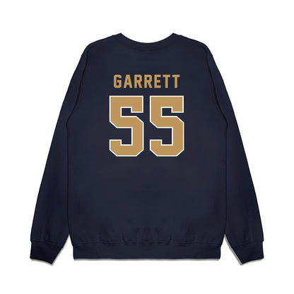 Georgia Tech - NCAA Football : Christian Garrett - Vintage Helmet Premium Crewneck Sweatshirt-1
