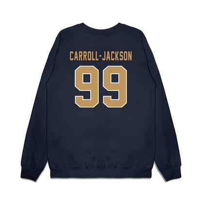 Georgia Tech - NCAA Football : Vincent Carroll-Jackson - Vintage Helmet Premium Crewneck Sweatshirt-1