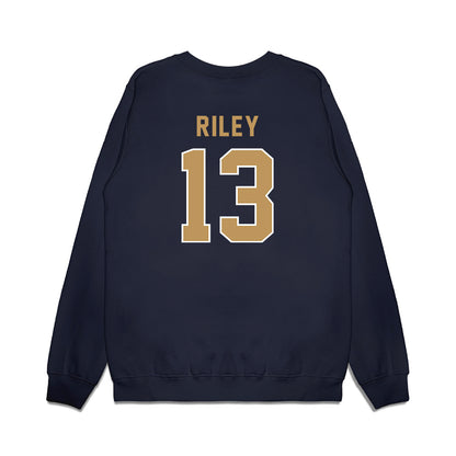 Georgia Tech - NCAA Football : Savion Riley - Vintage Helmet Premium Crewneck Sweatshirt-1