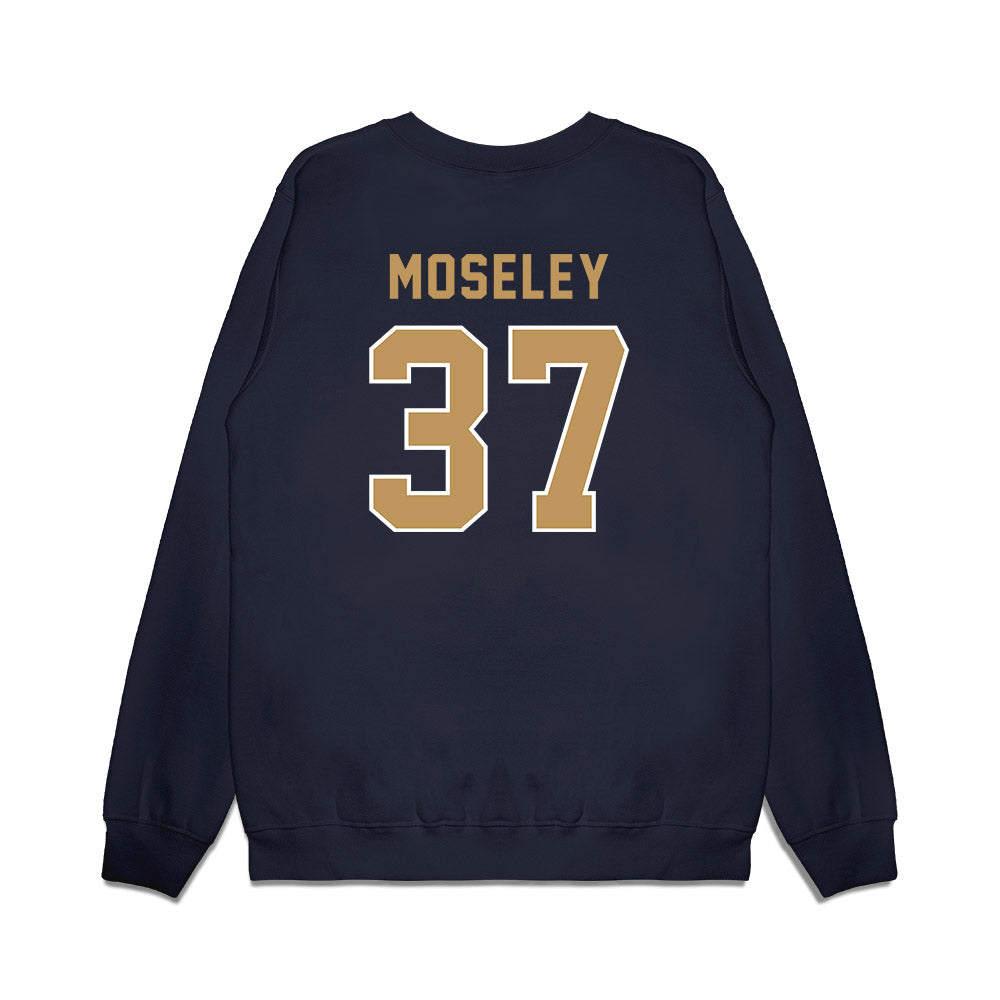 Georgia Tech - NCAA Football : Joseph Moseley - Vintage Helmet Premium Crewneck Sweatshirt-1