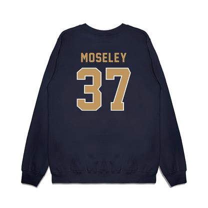 Georgia Tech - NCAA Football : Joseph Moseley - Vintage Helmet Premium Crewneck Sweatshirt-1