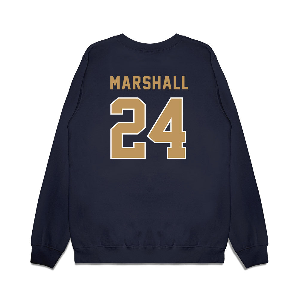 Georgia Tech - NCAA Football : Shane Marshall - Vintage Helmet Premium Crewneck Sweatshirt-1