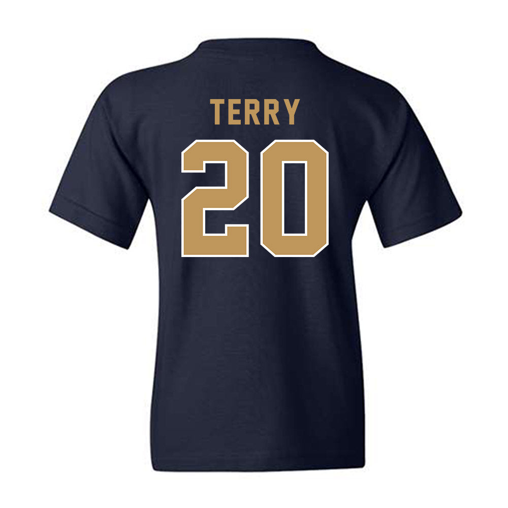 Georgia Tech - NCAA Football : Jaedyn Terry - Vintage Helmet Youth T-Shirt-1