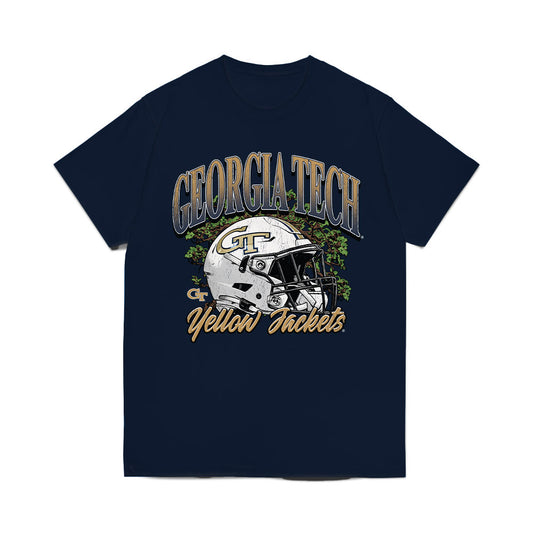 Georgia Tech - NCAA Football : Zachary Tobe - Vintage Helmet Comfort Colors T-Shirt-0