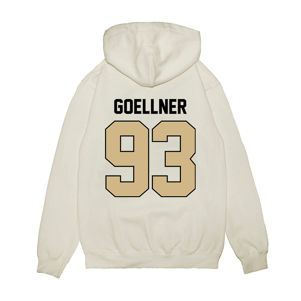 Purdue - NCAA Football : Sam Goellner - Vintage Helmet Premium Hooded Sweatshirt-1