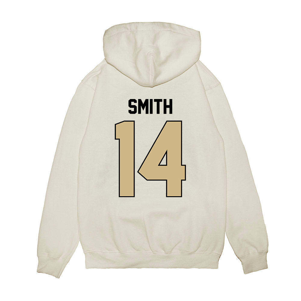 Purdue - NCAA Football : Emoni Smith - Vintage Helmet Premium Hooded Sweatshirt-1