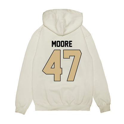 Purdue - NCAA Football : Tre Moore - Vintage Helmet Premium Hooded Sweatshirt-1