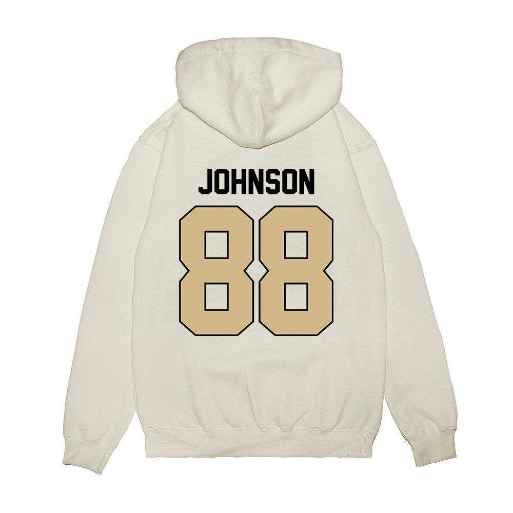 Purdue - NCAA Football : Jojo Johnson - Vintage Helmet Premium Hooded Sweatshirt-1