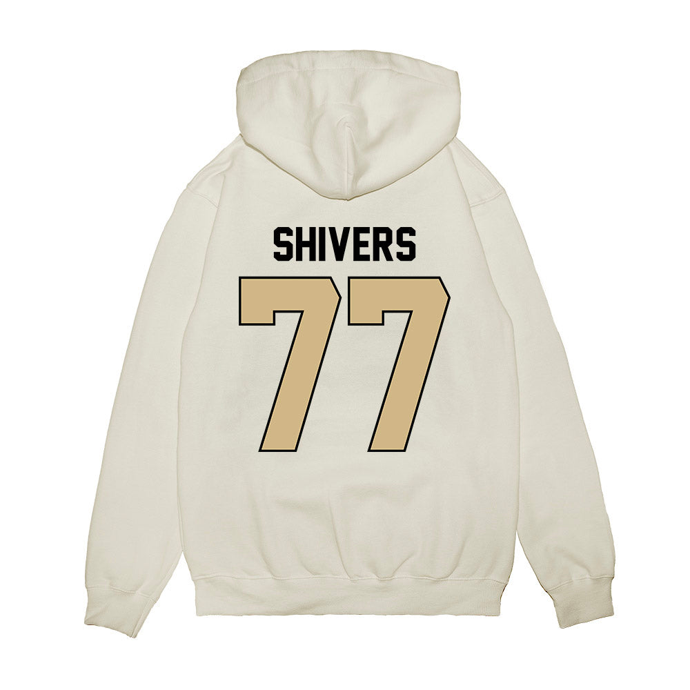 Purdue - NCAA Football : Jatavius Shivers - Vintage Helmet Premium Hooded Sweatshirt-1