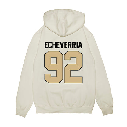 Purdue - NCAA Football : Jacobo Echeverria - Vintage Helmet Premium Hooded Sweatshirt-1