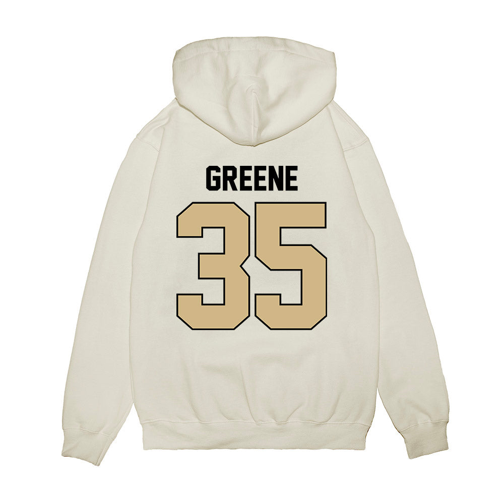 Purdue - NCAA Football : DJ Greene - Vintage Helmet Premium Hooded Sweatshirt-1
