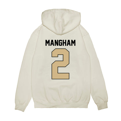 Purdue - NCAA Football : Jaden Mangham - Vintage Helmet Premium Hooded Sweatshirt-1