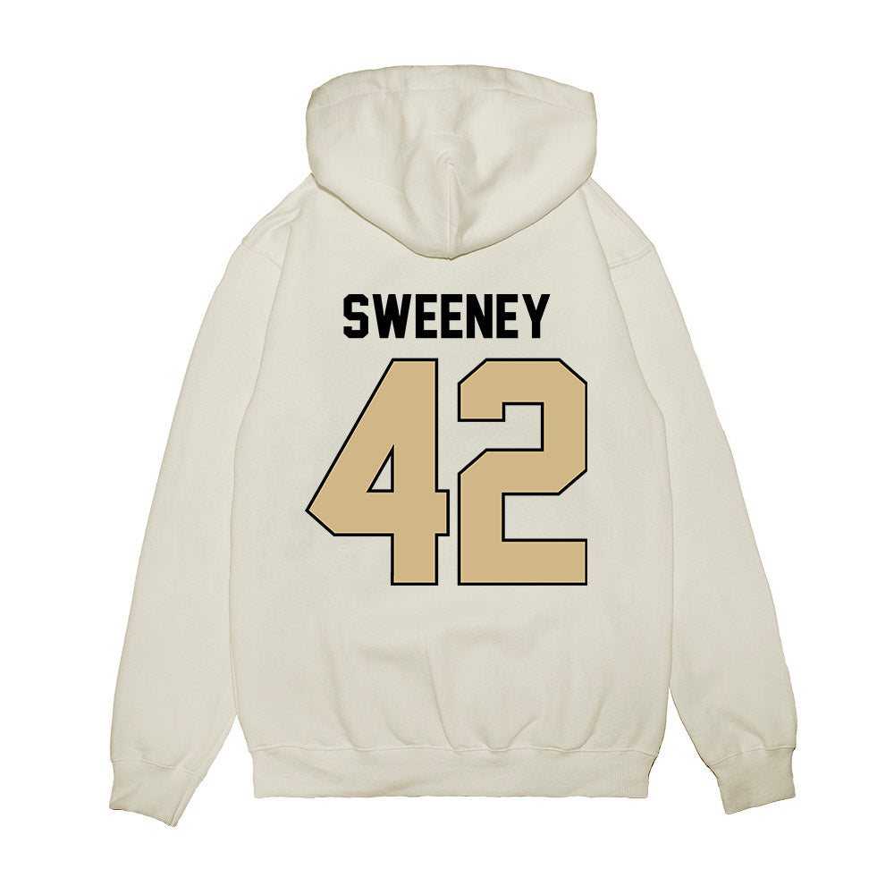 Purdue - NCAA Football : Brayden Sweeney - Vintage Helmet Premium Hooded Sweatshirt-1