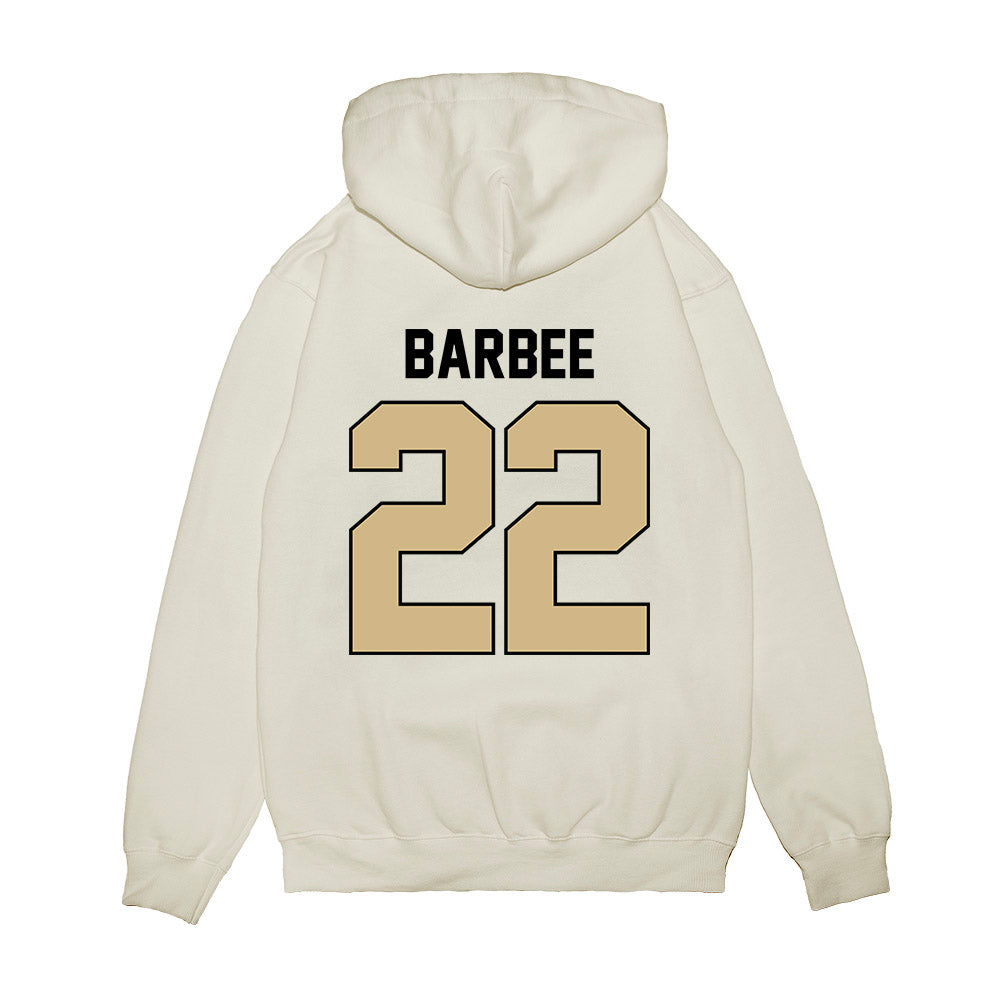Purdue - NCAA Football : Maxwell Barbee - Vintage Helmet Premium Hooded Sweatshirt-1
