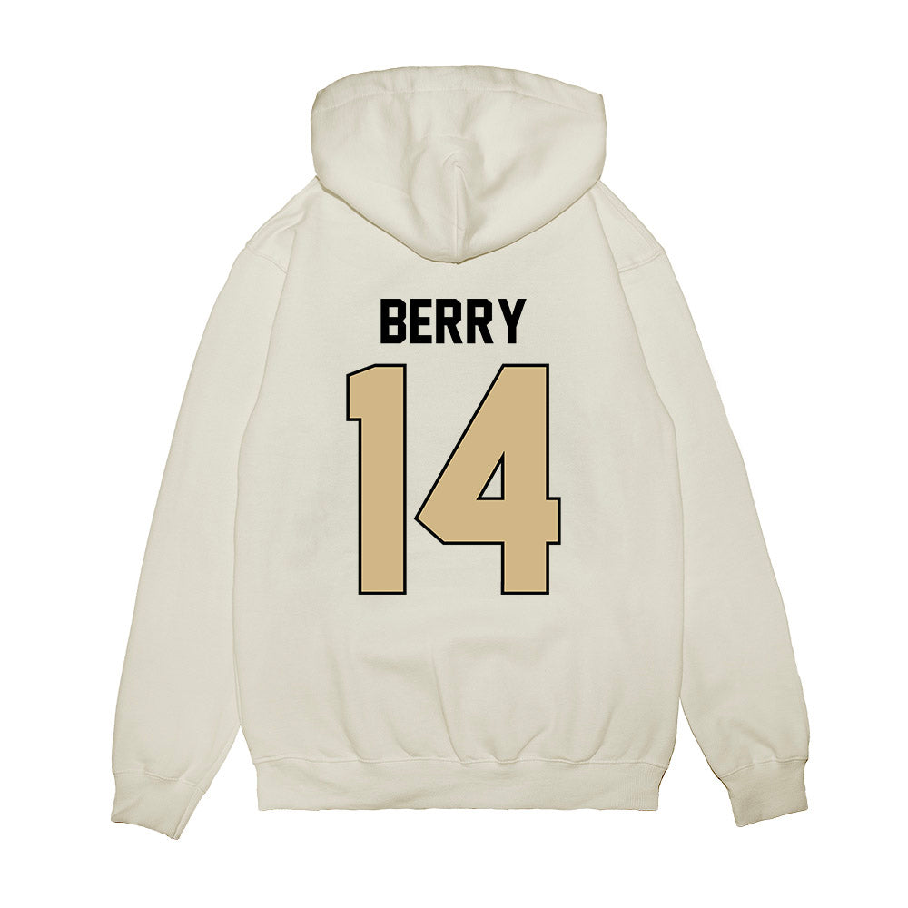 Purdue - NCAA Football : Corin Berry - Vintage Helmet Premium Hooded Sweatshirt-1