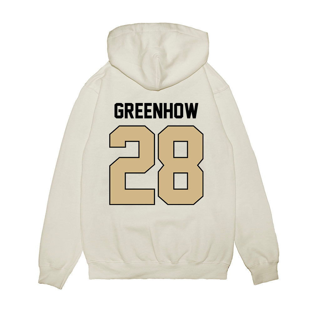 Purdue - NCAA Football : Dana Greenhow - Vintage Helmet Premium Hooded Sweatshirt-1