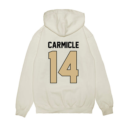 Purdue - NCAA Football : Maximilian Carmicle - Vintage Helmet Premium Hooded Sweatshirt-1