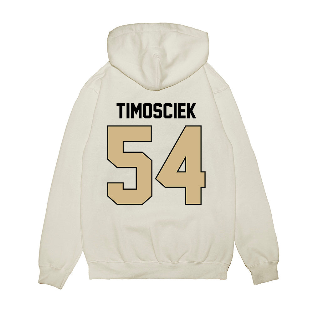 Purdue - NCAA Football : Hayden Timosciek - Vintage Helmet Premium Hooded Sweatshirt-1