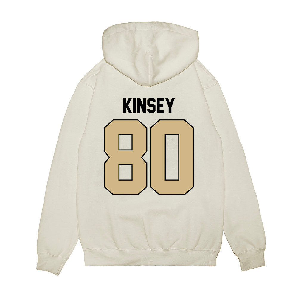 Purdue - NCAA Football : Brandon Kinsey - Vintage Helmet Premium Hooded Sweatshirt-1