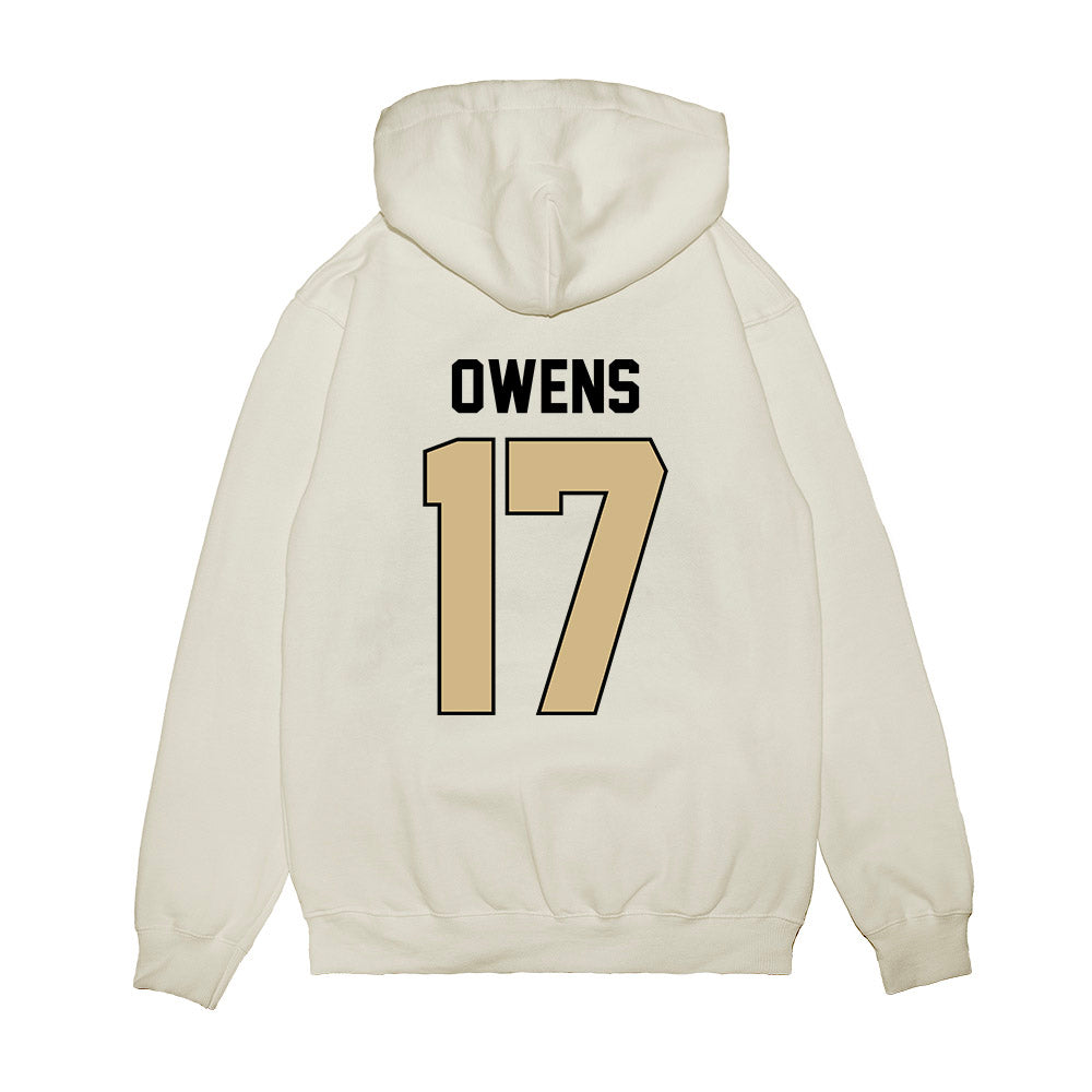Purdue - NCAA Football : Bisi Owens - Vintage Helmet Premium Hooded Sweatshirt-1