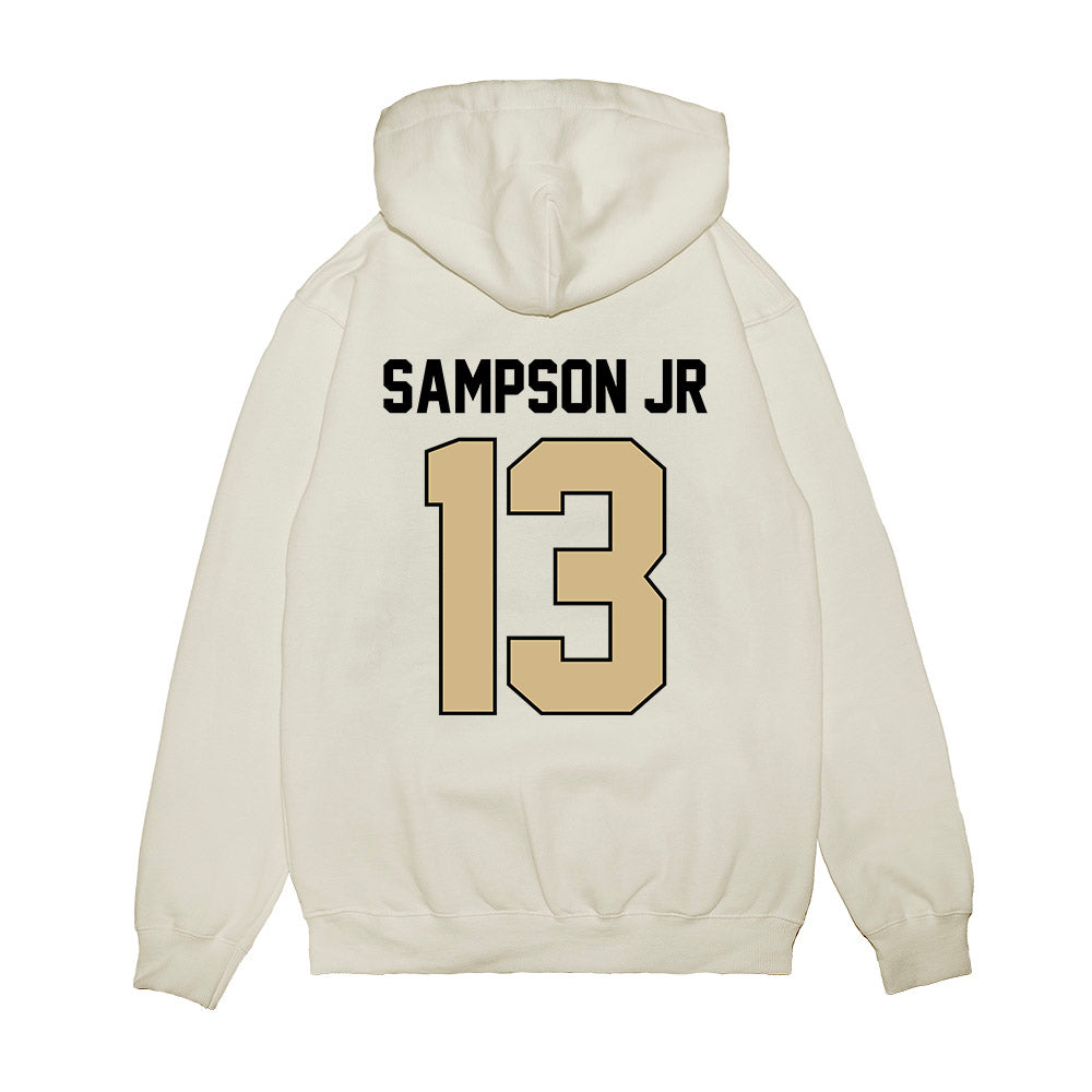 Purdue - NCAA Football : Ricky Sampson Jr - Vintage Helmet Premium Hooded Sweatshirt-1